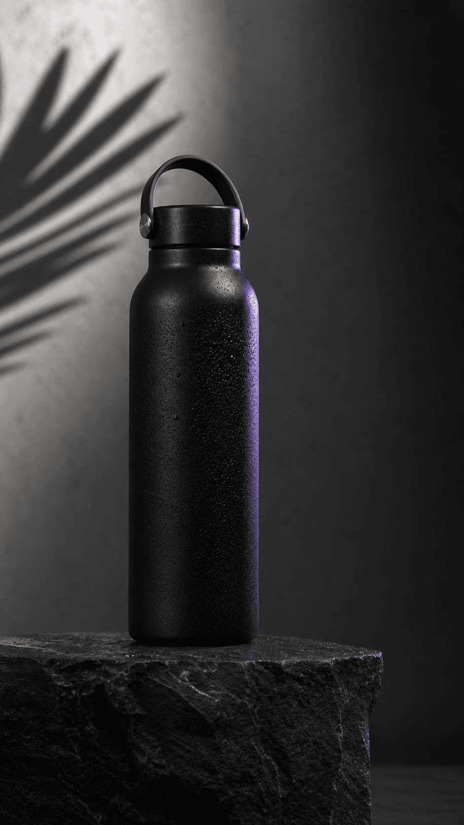 Unbranded reusable bottle in an internal Narravela commercial concept sample